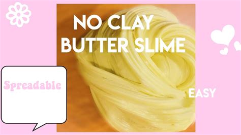 butter slime without clay|3 ingredient butter slime.